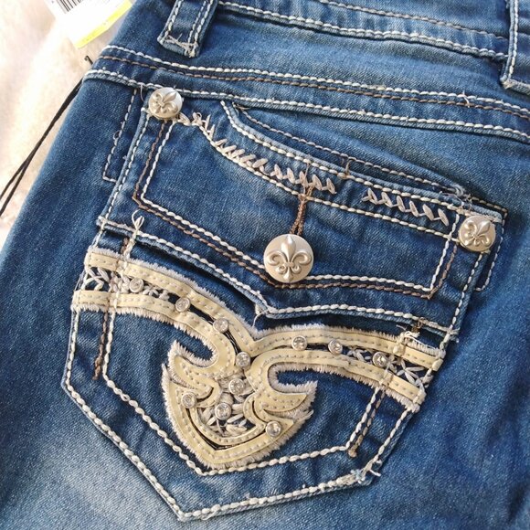 NWT Rebel & Soul sz 9 straight leg jeans - Picture 6 of 11